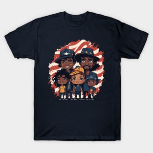 Patriotic American Family T-Shirt